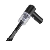 호루라기 1인가구 무선 청소기 차량용 캠핑 휴대용 원룸 청소기 usb 충전식 6000pa 120w 핸드 헬드 강력한 진공 suv 트럭 홈 오피스 애완 동물 헤어, 검은색