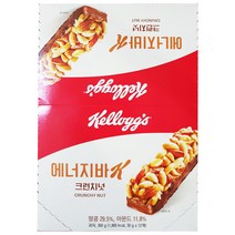 켈로그 에너지바K 크런치넛, 6개, 360g