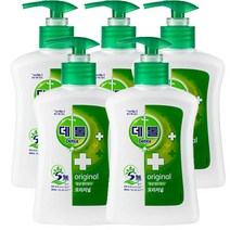 데톨 핸드워시 오리지널 본품 250ml, 5개