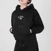 미스티그레이 WD 세미오버핏 오클랜드 크롭 기모후드 스트링팬츠 세트