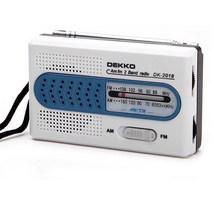 DEKKO 휴대용 라디오/AM/FM/미니라디오/건전지식/등산/낚시/캠핑/피크닉/휴대용라디오/아나로그, CMIK 라디오 icf-9 (블랙)