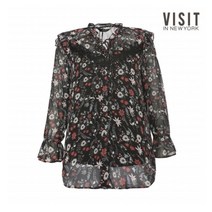 [비지트인뉴욕] [VISIT IN NEWYORK] 플라워패턴레이스블라우스(VV8SS20)