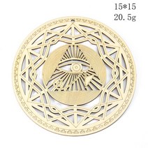 15cm 꽃 모양의 교수형 벽 예술 장식 나무 보드 펜던트 신성한 요가 명상 에너지 차크라 크리스탈 패드 매, 03 The Eye of Horus