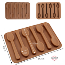 Weihe 크리에이티브 실리콘 초콜릿 몰드 젤리 아이스크림 몰드 하트 플라워 DIY 몰드 탈형 용이, 일치 없음, 15 벚꽃