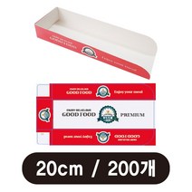 20cm 소떡소떡 종이트레이 200장 핫도그트레이 [코리아타임스퀘어], 200개, 200개