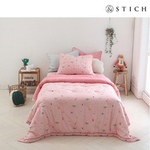 앤스티치 AK수원점 앤스티치 피어스 면모달 워싱 차렵이불S, 핑크