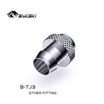 Bykski B-TJ3 3/8 quotID x 1/2quot OD10x13mm 및 5/8quot OD10x16mm 연질 튜브 바브 피팅 용 G1/4 quot피팅, [02] Silver, [01] B-TJ3, 02 Silver
