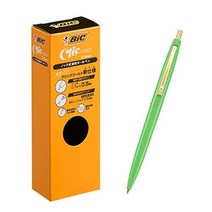 BIC 빅 매끄러운 유성 볼펜 클릭 골드 0.5 애플 그린 12 개 CFCGAGR05BLKJ, EMS(발송 후 약 3~5 일 도착)