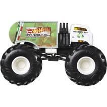 Hot Wheels 몬스터 트럭 DODGE CHARGER RT 다이캐스트 1:24 스케일 차량 자이언트 휠 포함 만 3~8세 훌륭한 선물 장난감 대형, Will Trash It All