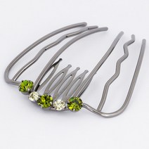 모아콤 보테 stm173 미니 - sw듀포인트 (블랙) 스톤머리핀 올림머리 핸드메이드 뒤꽂이 한복 혼주 웨딩소품 가능 데일리 돌돌말아꽂는 헤어핀