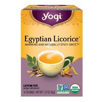 Yogi Tea 요기티 요기차 이집트 감초차 허브차 디카페인 USDA 유기농 16 티백 1.27 oz(36 g)