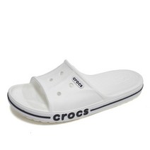 크록스(CROCS) 바야밴드 슬라이드 슬리퍼 화이트 205392-126