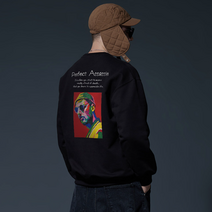 남녀공용 가을 커플티셔츠 O.H.P X GASUJENG b퍼펙트어쎄신 no.3 베이직 헤비 맨투맨