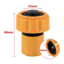 호스어댑터 빠른 물 커넥터 1/2 quot5/8quot 1 quot물 파이프 연결 조인트 호스 튜브 수리 커플러 정원 관개 수도꼭지 어댑터, [12] For ID 25mm Pipe