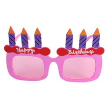 생일안경 10종류 해피버스데이 축하 생일초 홈파티, 생일초안경_핑크