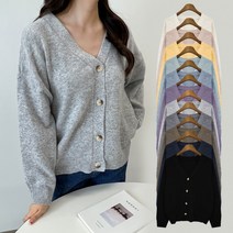 카디건 JP75 브이넥 가디건 캐시미어 니트 여자 울