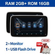 자동차 뒷좌석 엔터테인먼트 볼보 XC90 S60 S90 XC60 XC40 V90 11.6 인치 안드로이드 헤드레스트 모니터 9.0 4K/8K BT FM, 2PCS Volvo Monitor