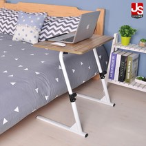JS리빙 이동식 원목 리프트업 책상 높이조절 원목 침대 보조 협탁 소파 노트북 테이블 (리퍼브 50프로 할인제품), 이동식 리프트업 책상 DT-200S (리퍼브)