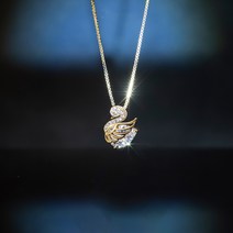 ANYOU 스완 목걸이 sliver swan 은목걸이