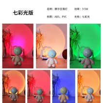 우주인 무드등 수면조명 이색선물 사진촬영 인스타감성 분위기갑 자취방선물, 몰칠색