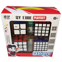 QY큐브세트 블랙기본4종/ 고급 cube 큐빅퍼즐게임 졸업입학 학습놀이완구 장난감 키덜트 어린이선물