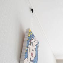 못없이액자걸기 벽에 달기 무타공 못안박고 못대신 걸이 후크 천장고리, 원뿔 대형 화이트