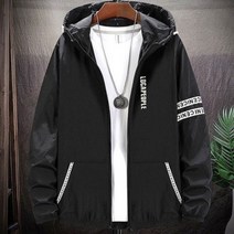크롭 바람막이 자켓 남성용 초경량 UV 자외선 차단 후드 윈드브레이커 재킷 스트라이프 캐주얼 외투 빅 사이즈 여름 스킨 코트 8L 9L