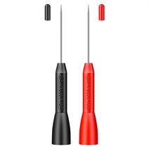 1mm 백 프로브 핀 절연 피어싱 바늘 비파괴 바늘 팁 멀티 미터 프로브 스테인리스 스틸 팁 2 PC.