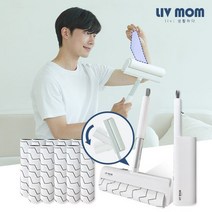 리브맘 매직핸들 테이프클리너 광폭사이즈 22cm 본체+거치대+리필10개 총12종, 1세트