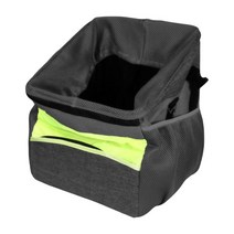 자전거 용 애완 동물 캐리어 핸들 바구니 이동식 자전거 배낭 작은 동물 개 피크닉 승마 캠핑을위한 전면, 옥스포드 천, 검은색