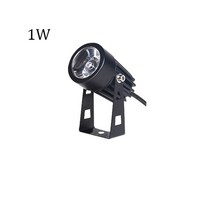 1W 야외 정원 조경 220V LED 잔디 램프 COB 방수 Led 투광기, 01 1W_19 3000K DC12V Spike
