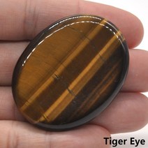 타원형 엄지 걱정 스톤 포켓 팜 원석 크리스탈 차크라 레이키 명상 영적 미네랄 마사지 35x45mm, 14 Tiger Eye_05 20PC