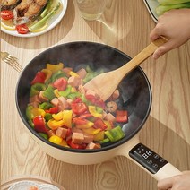 베이비웍 중국수제 무쇠 주물 솥 냄비 다기능 이중 목적 전기 냄비 기숙사 전기 가정용 미니 전기 밥솥 비 스틱, 우리를