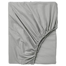 이케아 IKEA 매트리스커버 라이트그레이 90x200cm 면100%