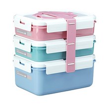 lunchmate 3단 피크닉찬합세트 직사각 화이트, 알락잇쿠팡 본상품선택