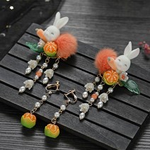 고대 전통 머리핀 장식 핸드메이드 헤어 악세서리 헤어핀 화려한 한복 머리삔-80315