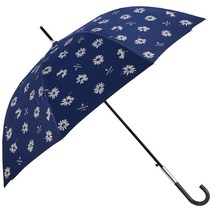 [랑방 온 블루] MOONBAT(문밧트) LANVIN en Bleu(람방 온 블루) 글리터 프린트 꽃무늬 장산 우산 점프 우산 내풍 여성 선물 선물 21-084-10747-00-74-60 네이비 블루 부모 뼈 60㎝