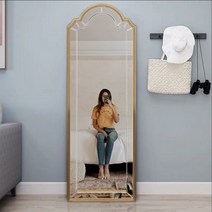 유럽식 전신 피팅 거울 ins 벽걸이 옷가게 카페 레스토랑 고품격 인테리어 미러 거실 현관, 70x100cm