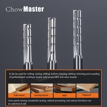 국수커터 다기능 채칼 가정용 제면기 절단기 3플루트 커팅 스트레이트 라우터 비트 목공 조각 CNC 트리밍, 13 8X32X8X60