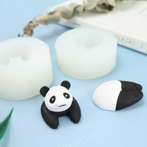 팬더 모양틀 판다 실리콘 몰드 석고 수제비누 디퓨저 향초 diy, B+C 세트