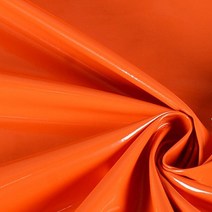 탄성 거울 슈퍼 밝은 표면 PU 가죽 직물 단색 부드러운 섬세한 반 미터 당, 8 Orange+05mX145m