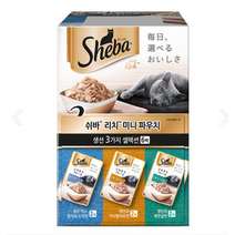쉬바 고양이 미니 주식 파우치 35g 3종 x 2p 2세트, 생선, 1세트