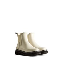 헌터 우먼 리파인드 첼시 스티치 레인부츠 화이트 윌로우 블랙 KREAM Exclusive Hunter Women Refined Stitch Detail Chelsea Rainboo
