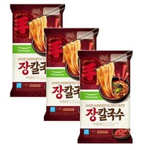 풀무원 강원도식 장칼국수 [2인분(439g)x3봉] 얼큰한국물 쫄깃함 진한국물 존맛탱 한끼대용, 12세트
