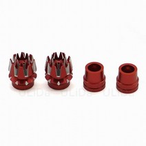 후타바조종기 드론 rc카 M3 M4 STP 알루미늄 짐벌 엄지 스틱 엔드 미끄럼 방지 캡 3 4mm 트랜스미터 FrSky Futaba JR Wfly Flysky RadioLink, [01] M3 Red