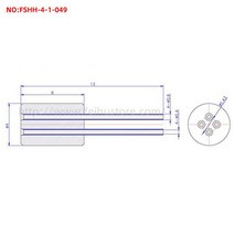 FSHH-4-9 4pin 레이저 다이오드 테스트 소켓 라운드 LD 감지 BOSA, 01 49