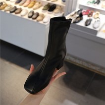 여성 남성 레인 부츠 장마철 신발 커플 장화 수제 웨스턴 여름 명품 스타일 작업화 방수 워커 클래식 앵클 가 패션 스퀘어 힐 짧은 영국 디자이너 부드러운 가죽 패션