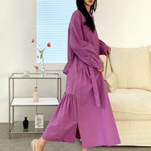 수키 허리 리본 코튼 원피스 1094747