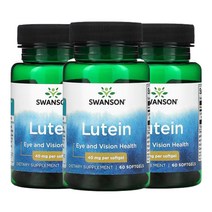 스완슨 루테인 40mg 소프트젤 60정, 3개입