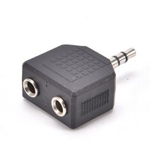 2 개몫 이어폰 오디오 3.5mm 잭 남성 더블 aux 여성 헤드폰 y 스플리터 전화 마이크 스피커에 적합, 오디오 분배기, 01 Black